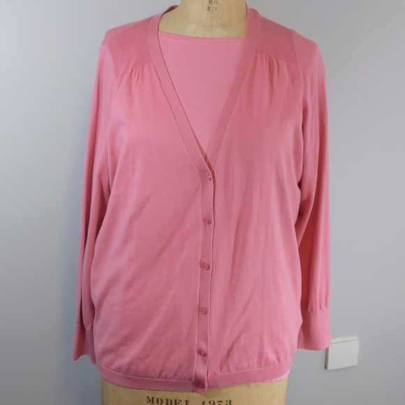 Talbots 2X Rose Pink Top NWT - Picture 6 of 6